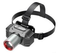 UrbanHui LED Headlamp Rechargeable 300LM Motion Sensor Head for Torch with Red Light for Running Camping Hiking - USB Waterproof Lightweight 75g