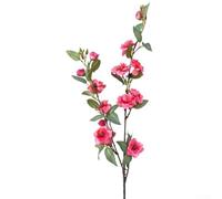 UrbanHui Long Stem Rose Bouquet Artificial Flowers Bundle 14 Heads Wedding Home Decor Display 90cm(Bean sand color)