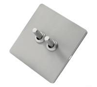 UrbanHui Manual For Toggle Switch Faceplate Constructed From Matte Stainless Steel With Brass Lever And 86mm Form Factor(B)