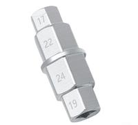 UrbanHui Metal Motorcycle Wheel Tool 17 19 22 24mm Hex Socket