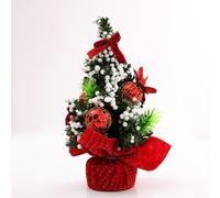 UrbanHui Mini Christmas Tree, Artificial Tabletop Christmas Tree, Party Decoration Ornament Festive for Christmas Decorations(1#)