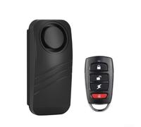 UrbanHui Motorcycle Alarm System with Remote Control - 110dB Loud Siren Vibration Sensor for E-Bike Scooter Moped for ATV for Quad Bike Security IP55 Waterproof Black