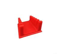 UrbanHui Multi-Function 3-in-1 Soldering Station Organizer & Wire Clamp Bracket, Adjustable Magnetic Base, Firm Clamping, for Welding Table/Workbench, ABS, Red, 64×55×35 mm