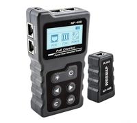 UrbanHui Network Cable Tester For CAT5e CAT6 CAT6a Cables With Polarity Voltage Detection Loopback And LCD Diagnostic Output