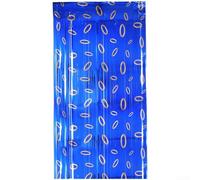 UrbanHui Party Fringe Curtain Blue PET Rain Thread Streamer Backdrop for Birthday Baby Shower Wall Photo Booth Decoration 2x1m Reusable Easy Installation Party Supplies