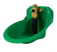 UrbanHui Plastic Automatic Waterer For Cattle Goats Horses Sheep And Pigs Includes Copper Valve For Dual Feeding And Watering(Copper)