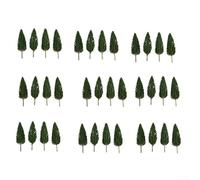 UrbanHui Plastic Model Trees 38mm for Diorama Landscape