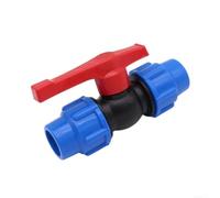 UrbanHui Plastic Water Shut Off Valve 25mm for Greenhouse Systems(32mm)