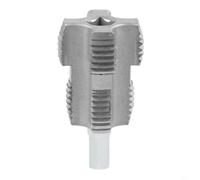 UrbanHui PPR Water Pipe Internal Thread Opener Double Ended PVC Threading Tool for 4 Points 6 Points Hand Electric Drill Use Silver