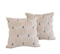 UrbanHui Pumpkin Design Decorative Pillow Covers For Fall Season And Thanksgiving Home Ambiance(Beige)
