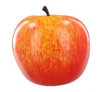 UrbanHui Realistic Artificial Apples Home Decor Party Props Kitchen Display Fake Fruit Red/Green 8 * 8.5cm/ 3.1 * 3.3inch(3#)