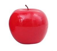 UrbanHui Realistic Artificial Apples Home Decor Party Props Kitchen Display Fake Fruit Red/Green 8 * 8.5cm/ 3.1 * 3.3inch(4#)