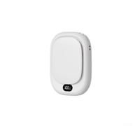 UrbanHui Rechargeable 4-Speed Waist Mounted Fan For Construction Environments Strollers Outdoor Activities And Workspaces Portable Fan With Adjustable Mounting(White)
