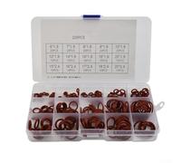 UrbanHui Red Silicone Rubber O-Ring Assortment Kit Metric VMQ Sealing Gasket Set for Mechanical Sealing Pressure 225 Pieces