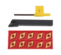 UrbanHui Reliable SDJCR1212H11 External Turning Tool Holder For CNC Cutting, Practical In Various Machining Environments, 10P DCMT11T304 Carbide Inserts