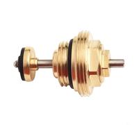 UrbanHui Return Pin Valve Core Brass M30x1.5 Thread for UFH Actuator Heating Manifold Insert Floor Heating System Replacement Hydronic Radiant Hot Water Component(1/2)