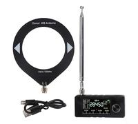 UrbanHui SI4732 Mini Radio V3, Pocket Shortwave Radio with 1.9 Inch HD Screen & Loop Antenna, AM/FM/LSB/USB Mode, 800mAh Battery for Outdoor, Travel, Daily Use(A)