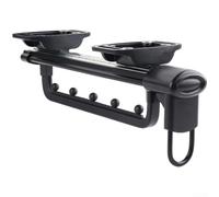 UrbanHui Space Saving Retractable Pants Rack With Top Mounted Installation Featuring Aluminum Alloy Construction And Two Section Slide Rails For Wardrobe Organization And Silent Damping(B)