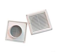 UrbanHui Square Ventilation Duct With Slant Louvered Outlet And Filter Assembly Plus External Cover For Wind And Rain Resistance(200)