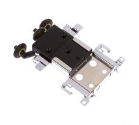 UrbanHui Stainless Steel Door Wheel Assembly With PVC Pulley For Wooden Sliding Doors Compatible With Standard Cabinet Floor Track(upper wheel)