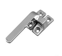 UrbanHui Stainless Steel For Casement Shutter Handle Lock With Knob Buckle, Made From 304 Stainless Steel For Use On Fire Doors And Public Space Doors(Large left)