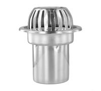 UrbanHui Stainless Steel Gutter Guard Strainer For Balcony Roof Floor Drain Outdoor Efficient Water Management(Square 5inch)