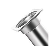 UrbanHui Stainless Steel Gutter Guard Strainer For Balcony Roof Floor Drain Outdoor Efficient Water Management(Square 3inch)