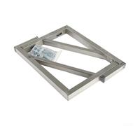 UrbanHui Stainless Steel Triangular Support Frame for Bathroom Sink | 200KG Heavy Duty Wall Bracket, Rustproof Square Tube, Expansion Screws, Easy Install for Washbasin, Silver 40×25×3cm