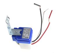 UrbanHui Street Light Controller Automatic Switch AC/DC 12V-220V 10A Photo Control Sensor for Outdoor Road Garden Yard Park Security Lighting Dusk to Dawn White Blue(110V)