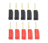 UrbanHui The Essential Connector Set Ten High Performance Gold Plated 2MM Bananas For Your Projects Or Repairs