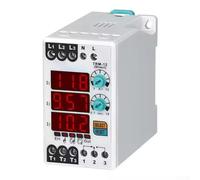 UrbanHui TRM-03/12/25 220V Digital Overload Relay with Thermal Protection, 0.1-10 Second Delay Setting, 50/60Hz Operation, ABS Housing, 5A 250VAC Contacts, Compatible with DSP-Systems(TRM-12 220V)