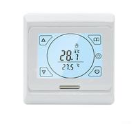 UrbanHui Underfloor Heating Thermostat Programmable 7-Day Touchscreen With Dual Sensors Advanced Temperature Control Safety Power Switch(16A)