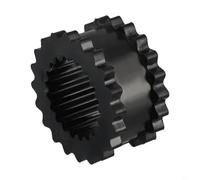 UrbanHui Urethane Solid Sleeve Coupling Insert For Machinery Drives, Printing Machines, Pumps 6J Model, Black, Standard Size