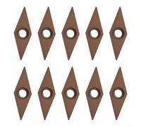 UrbanHui VCMT331 Carbide Inserts, 10-Pack accuracy Turning Tools for Metalworking, VCMT160404 Model, High Durability and Wear Resistance in Industrial Use