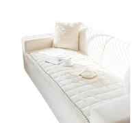 UrbanHui Washable Non Slip Dog Sofa Cover With Plush Soft Fabric And Pet Friendly Design, Thick Padding Protects Furniture From Hair, Scratches And Spills For 3 Seat Sofas(White)