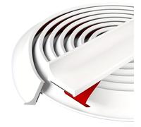 UrbanHui Water Managing Edge Strip For Countertop Terminations In For Kitchen And Bathroom To Reduce Wetness Exposure To Adjacent Surfaces(White)