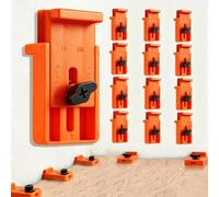 UrbanHui Wood Flooring Installation Spacers With Adjustable 1/4 Inch To 1 Inch Gap Range And Visual Scale Reference For Accurate Placement(Orange)