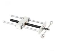 UrbanHui Woodworking Table Vise Heavy Duty Alloy Steel Clamp with Double Link Structure for Stable and Effortless Clamping on Workbench(silver)