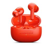 Urbanista Active Noise Cancelling Wireless Earbuds, Bluetooth Earphones 6.0, Powerful Bass, 4 ENC Mics for Clear Calls, 32H Playtime, Bluetooth Multipoint with Touch Controls, ANC, IPX4 - Red