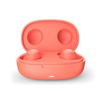 Urbanista Lisbon True Wireless Earbuds, Bluetooth 5.2 Earphones, Small In Ear Headphones, 27 Hr Playtime Touch Control Ear Buds with GoFit Wing for Sports & Gym, USB C Charging Case, Coral Peach