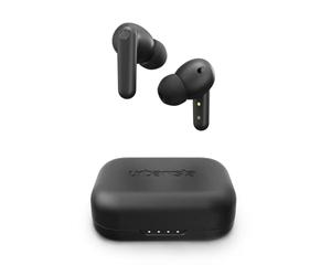 Urbanista London True Wireless Earbuds Headphones with Active Noise Cancelling, 25 Hours Playtime, Touch Controls & 6 Microphones for Clear Calling, Bluetooth 5.0 Earphones, Black