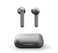 Urbanista Stockholm Plus True Wireless Earbuds - Over 20 Hours Playtime, IPX4 Waterproof Earphones, Bluetooth 5.0 Headphones, Touch Controls & Enhanced Microphone for Clear Calling, Titanium