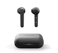 Urbanista Stockholm Plus True Wireless Earbuds - Over 20 Hours Playtime, IPX4 Waterproof Earphones, Bluetooth 5.0 Headphones, Touch Controls & Enhanced Microphone for Clear Calling, Midnight Black