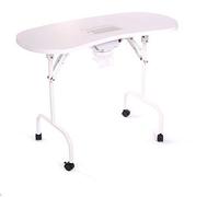 Urbanity portable mobile manicure nail table with extractor fan dust collector w