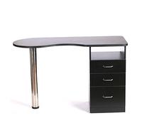 Urbanity Venus Large Professional Nail Station Salon Manicure Nail Polish Table Desk Black