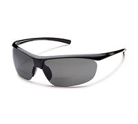 Urbanium Eyewear Nizza - Sports Sunglasses in Black - Polarised with inconspicuous reading window at the bottom of the lenses. Available in various thicknesses. - black, size: +2.50
