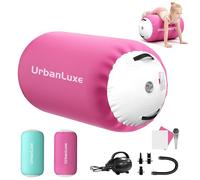 UrbanLuxe Gymnastics Air Roller Inflatable Tumbling, Air Roll Barrel Tumble with Electric Air Pump, for Gymnastics, Balance Training, Backbend Training, 120 * 90cm, Pink