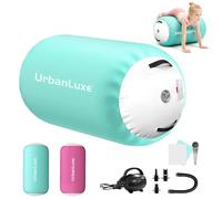 UrbanLuxe Gymnastics Air Roller Inflatable Tumbling, Air Roll Barrel Tumble with Electric Air Pump, for Gymnastics, Balance Training, Backbend Training, 120 * 90cm, Green