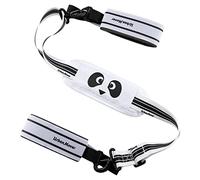 UrbanMover Ski Carrying Strap Adjustable Pole Carrier Shoulder Sling with Cushioned Holder Protects from Scratches Easy Transport Ski Accessory with Panda Pattern Great for Families (Black Panda)