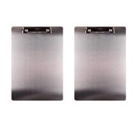 UrbanNest 2X Metal Clipboard Folder A4 Stainless Steel Clip Board Bill Storage Folder Writing File Board Menu Splint for Business